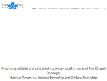 Tablet Screenshot of foxchapelwater.com